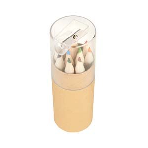 LAPICES DE COLORES REUSEME CILINDRO X 12 UD C/SACAPUNTAS OFI-DIF-REUSEME